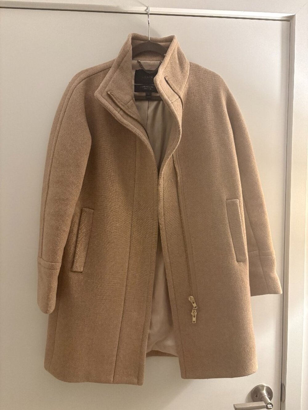 J Crew Stadium Cloth Collar Coat